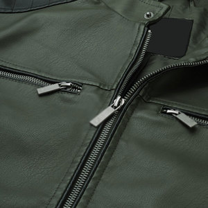 Chaqueta de cuero de piel de vaca de calle alta para hombre, cuello levantado, logotipo frontal, alta calidad, gran oferta, el mejor diseño de invierno - Product Image 4