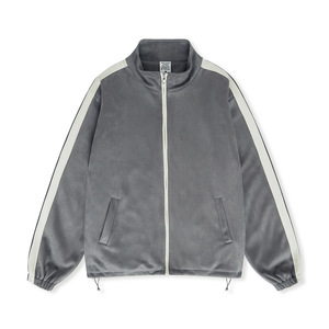 Otoño Invierno Campus Varsity Chaqueta estilo suelto Casual Unisex hombres lona frente Logo a prueba de viento transpirable High Street Style - Product Image 2