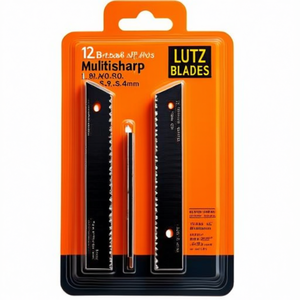Cuchillas de Repuesto Multisharp de 12 Puntos de Rotura L80xB9.1xS0.4mm, Dispensador de Cuchillas Multiusos de 10 Piezas, CUCHILLAS LUTZ - Product Image 3