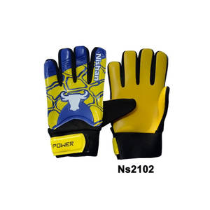 Meilleure vente gants de gardien de but d'entraînement pour enfants couleurs personnalisées en cuir PU antidérapant crochet boucle fermeture protection des doigts - Product Image 5