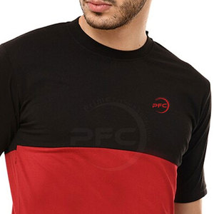 Venta al por mayor 100% algodón hombres camiseta OEM logotipo personalizado y color cuello redondo manga corta Fitness camiseta patrón sólido - Product Image 6