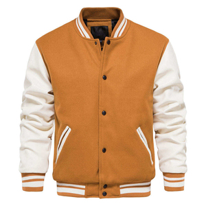 Chaqueta Varsity de Marca Propia para Hombre, Chaquetas de Cuero Varsity con Bordado Personalizado a la Moda, Alta Calidad - Product Image 1