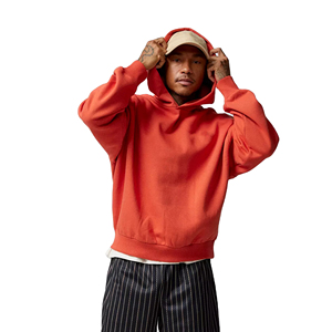 Pulls à capuche 100% coton pour hommes avec logo personnalisé, sérigraphie en soie thermique à motif solide pour l'hiver, vente en gros - Product Image 1