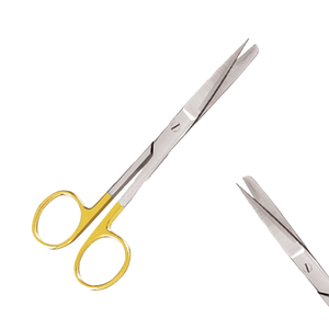 Ciseaux de dressage, gaucher avec un arc noir, acier inoxydable chirurgical droit de 145mm de long Fabrication au Pakistan - Product Image 1