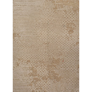 Alfombra de Lana y Seda Anudada a Mano con Patrón Abstracto Ebsh-5104, Color Beige y Marrón, para Decoración de Sala de Estar, Tamaño 9x12 - Product Image 3