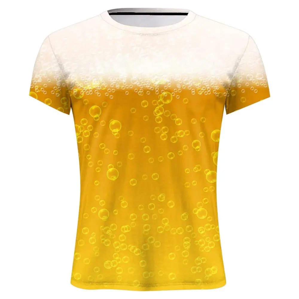 Camiseta de homem de cerveja, novidade engraçada, camiseta para homens, amigos, juntando bolhas de cerveja, roupa unissex de verão, roupas fitness, roupas especiais