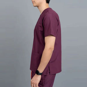 Uniformes Médicos de Última Moda, Pantalones Acampanados, Traje para Hombre, Venta al por Mayor, Uniformes Cómodos para Enfermeros y Doctores de Hospital y Spa - Product Image 5