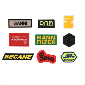 Custom Eco-Friendly Embossed Raised Logo Transparent Soft <b>Silicone</b> <b>Label</b> Tag for <b>Clothing</b> Roll Shape - Product Image 6