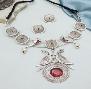 Grande réduction, collier pour femme de haute qualité, style moderne indien, Dhritika, oxydé, ensemble de bijoux élégants, vente directe, fournisseur indien - Product Image 2