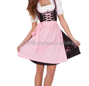 ชุดเดรส Dirndl Oktoberfest,ชุดมินิเดิร์น DL เยอรมันดั้งเดิมของเยอรมัน - Product Image 2