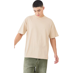T-shirt basique pour homme, col rond, 100% coton, léger et doux, vente en gros, étiquette privée OEM - Product Image 3