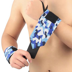 Muñequeras deportivas con logotipo personalizado, muñequeras elásticas de nailon para gimnasio, deportes de peso muerto, soporte de neopreno, entrenamiento impermeable, levantamiento de pesas - Product Image 2