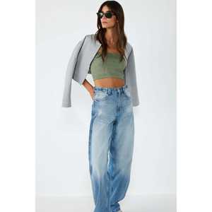 Stone Embellished Seamless Strapless Crop <b>Top</b> - Product Image 3