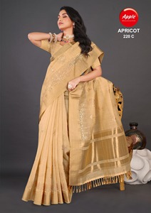 Khadi Saree de lino bordado de primera calidad en suave transpirable y elegante Ideal para celebraciones de verano Fiestas y reuniones étnicas - Product Image 2