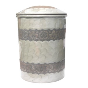 Urnes de crémation en fer galvanisé Europe de haute qualité Urnes de crémation en métal en gros avec couleur noire et rose - Product Image 2