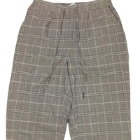 Pantalon de jogging gothique Botex pour femme, 100 % coton respirant, décontracté, avec fermeture éclair, taille mi-haute, logo satiné, couleur unie, coupe croisée, longueur complète