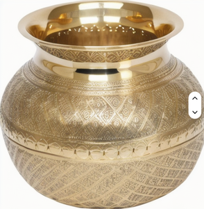 Brass products/brass Bowl Sets for Gifts/hindu Pooja Items Lota Water <b>Pan</b> for Religious Brass Lota for Water and Mandir - Product Image 1