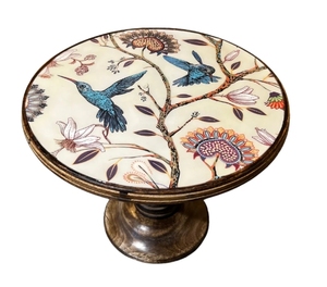 ขาตั้งเค้กรูปนกฮัมมิงเบิร์ดแท่นวางเค้กไม้สำหรับงานแต่งงานที่วางโชว์ขนมหวานทำด้วยมือไม้มะม่วง - Product Image 4