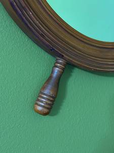 Roue en bois vintage miroir unique auto-adhésif galerie côtière décoration murale pour les garçons chambre navires roue inspiré Art mural vintage - Product Image 6