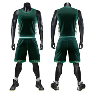 Ensemble de maillots de basket-ball pour hommes en gros, taille plus, respirant, polyester, uniforme d'équipe, taille XS, ensemble imprimé, ensemble de basket-ball pas cher 2025 - Product Image 6