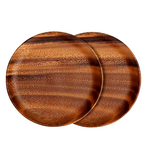 Assiettes de chargement en bois artisanales en Inde vaisselle en bois de mangue de couleur marron naturel au prix le plus bas assiettes de chargeur décor à la maison - Product Image 6