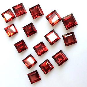 คอลเลกชันที่ดีที่สุดของอัญมณีโกเมนสีแดง8x8มม. หลวมจากผู้ผลิตขายส่งคุณภาพสูง - Product Image 1