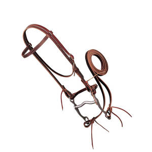 Latigo Leather Brow Band Brida Caballo Color Borgoña Pantalones Calidad Premium Tachuela ecuestre Hebilla de una sola mejilla Ajustable - Product Image 5