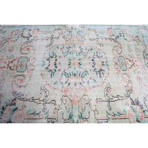 Alfombra Turca Vintage, Alfombra de 5.5x8.4 pies, Alfombra Grande Azul con Diseño de Patchwork - Product Image 4