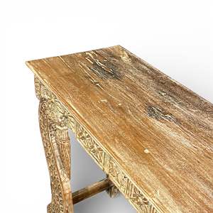 Handcrafted Modern Luxury <b>Console</b> <b>Table</b> Solid Oak Wood Handmade Entry and Living Room Furniture for Villas - Product Image 4