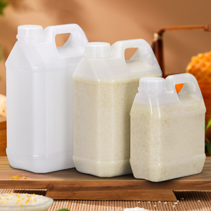 Bidon carré en plastique HDPE de 5 L avec couvercle à vis, pour huile d'olive, baril d'emballage liquide de qualité <span class=keywords><strong>alimentaire</strong></span> épaissi, vente en gros - Product Image 4