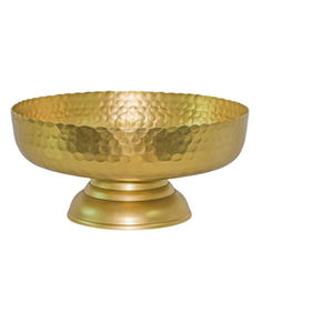 Cuenco para servir comida de latón de forma redonda profunda clásica, cuenco para fruta y postre de latón macizo chapado en oro de gran tamaño de calidad Superior - Product Image 5