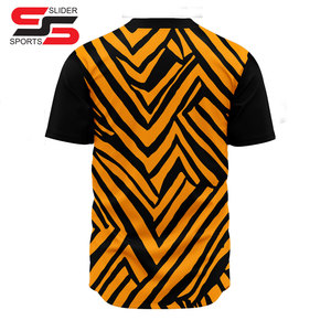High Quality Quick Dry Baseball Jersey Custom Sublimated Sportswear with Durable Button Uniform Breathable Design Latest Style - Product Image 2