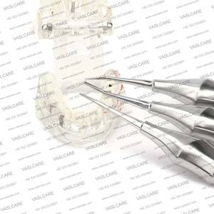 Elevador de Ápice Radicular Dental |   Separador de Raíces Recto y Curvo |   Herramientas Manuales para Cirugía Oral Mínimamente Invasiva de Dentista, Fabricadas en Alemania - Product Image 6