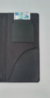 ADORA Porte-billets de menu en cuir PU noir de haute qualité et durable pour hôtels et restaurants avec fente pour reçu de carte