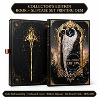 Impresión de Libros Personalizados con Offset, Edición de Coleccionista, Tapa Dura, Papel de Arte, Grabado en Relieve, Lámina Dorada, Tinta Invisible UV, Fábrica OEM