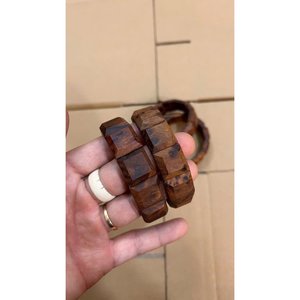JIEYOU VIET NAM Natural agarwood <b>beaded</b> <b>bracelet</b> with elegant handmade design, lightweight aroma jewelry for daily wear and - Product Image 1