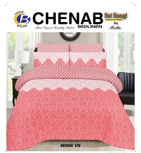 Sábana paquistaní 100% algodón sábana estampada sábana de algodón paquistaní juego de cama de algodón en precio al por mayor de alta calidad - Product Image 6