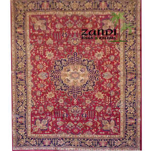 Una de las pocas alfombras persas de Tabriz, de 11'10 x 8'4. - Product Image 1