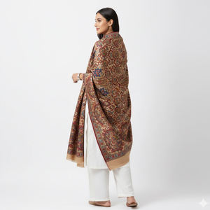 Auténtico Chal de Lana de Diseño Kullu de UNICORN ENTERPRISES, 80x40 Pulgadas, Suave y Cálido, con Patrones Clásicos Tejidos a Mano para el Invierno - Product Image 4