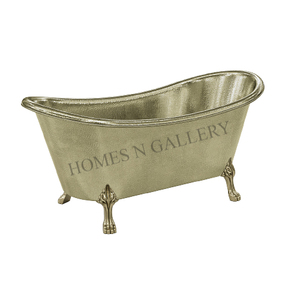 Bañera de lujo de Metal plateado de diseño antiguo, forma ovalada hecha a mano, tamaño alto independiente con escurridor, venta al por mayor - Product Image 6