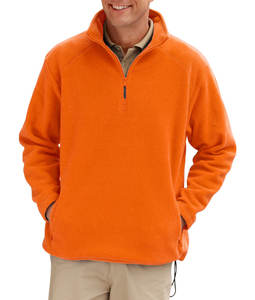 Chaqueta de lana polar con cremallera de cuarto de manga larga de corte clásico para mujer Jersey de media cremallera de invierno - Product Image 1