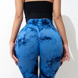 Mallas de Yoga de cintura alta para mujer, pantalones de gimnasio con estampado digital personalizado, OEM personalizado para damas y niñas - Product Image 6