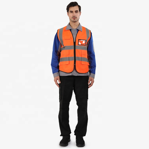 Unisex Green High Visibility <b>Reflective</b> Safety Vest Summer Workwear with Canvas <b>Top</b> and Cotton Fill Hot Sale for Men and Women - Product Image 6