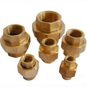 Union de tuyaux en laiton à haute température directement avec surface polie essentielle pour les raccords de tuyauterie de lignes de vapeur - Product Image 3