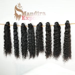 En gros 100% Naturel Cuticule Aligné Crépus Bouclés Extensions de Cheveux Humains Vierges Lâche Vague Profonde Style De L'Inde - Product Image 3