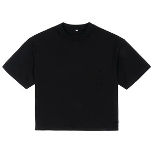 Camiseta de algodón 100% para hombre, estilo hip hop, corte regular, lavado ácido, logotipo personalizado, ecológica, de secado rápido y transpirable. - Product Image 4