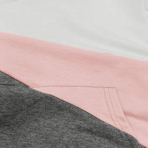 Sudadera de punto de gran tamaño, sudaderas con capucha grises antiretráctiles para invierno y otoño para mujer, sudaderas con capucha con logotipo personalizado para mujer - Product Image 3