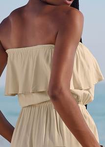 Mono de Playa Largo hasta los Huesos, 100% Material Suave, Estilo Vintage, Elegante, Transpirable, Ecológico, Cintura Alta, Talla XS, Multicolor - Product Image 3