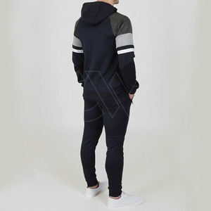 Precio bajo al por mayor de los hombres con capucha de peso pesado impreso sólido chándales para gimnasio Fitness 100% algodón comodidad diseño - Product Image 5