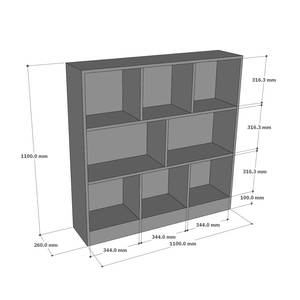 KS68241 Modern Children's <b>Bookshelf</b> 110x26x110cm Rubber Wood and Plastic Standing Type for Living Room or Office - Product Image 4